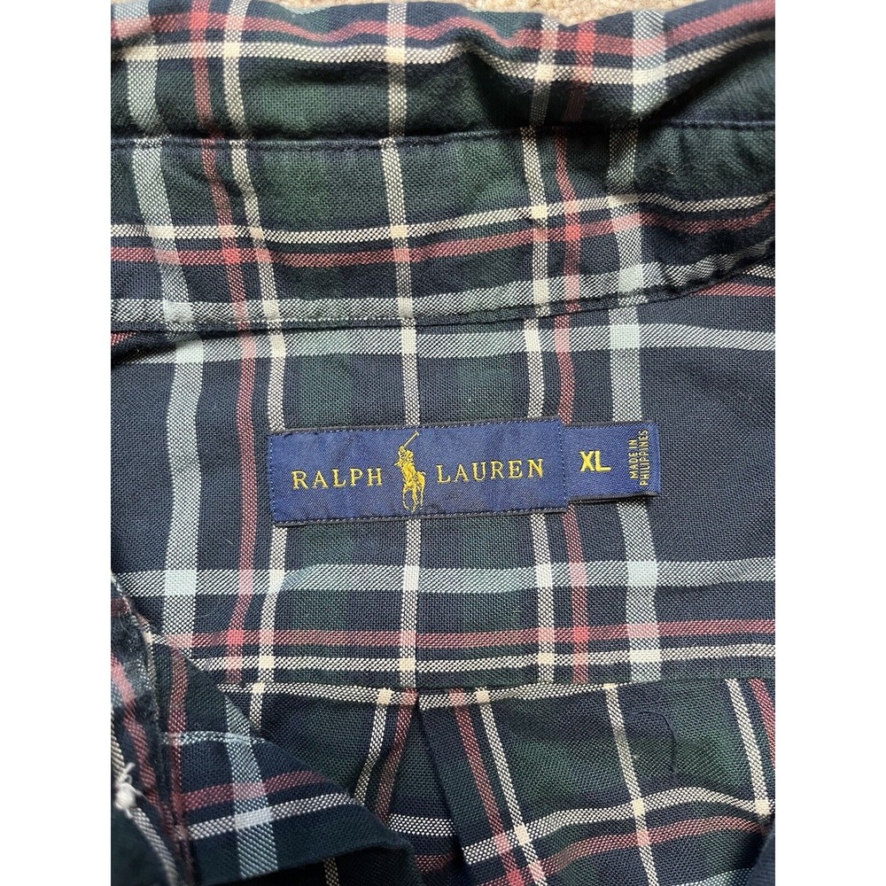 Polo Ralph Lauren Men's Button Up Dress‎ Shirt Multicolor Plaid Extra Large/XL - Picture 3 of 5